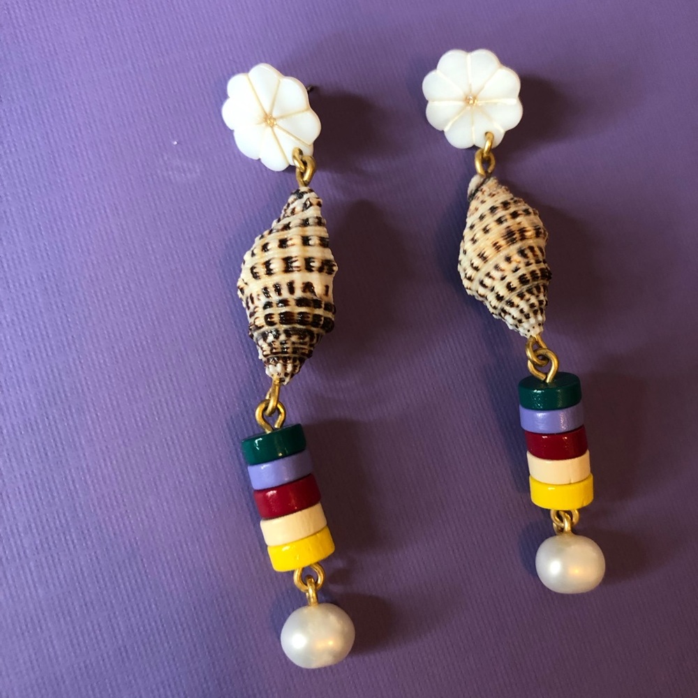 Madewell Shell drop earrings